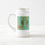 Monogramme d'or Stein de girafes tasses