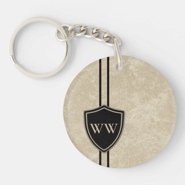 Monogramme Drummer Basse Drum Style Crest Drummer  (Devant)