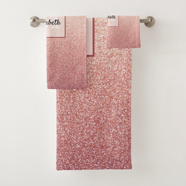 monogramme du gradient de glam de parties scintill (En situation)