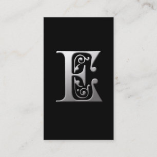 Monogramme E cartes de visite