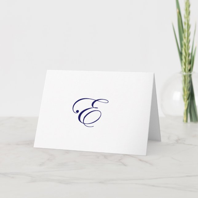 Monogramme E de bleu marine (Devant)