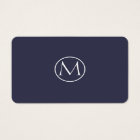 Monogramme élégant Indigo
