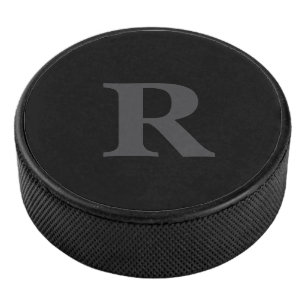 Monogramme élégant noir et gris