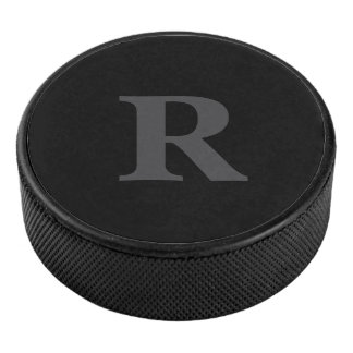 Monogramme élégant noir et gris