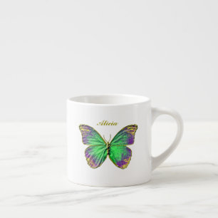 Monogramme Emerald Purple Butple Espresso Mug