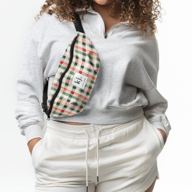 Monogramme En vichy doux À feuillage persistant (Créateur téléchargé)