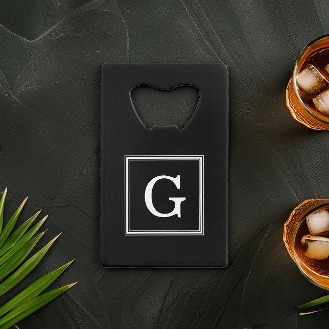 Monogramme encadré noir (Créateur téléchargé)