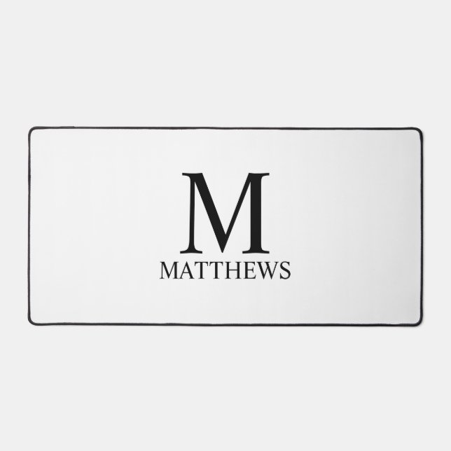 Monogramme et nom personnalisés (Recto)