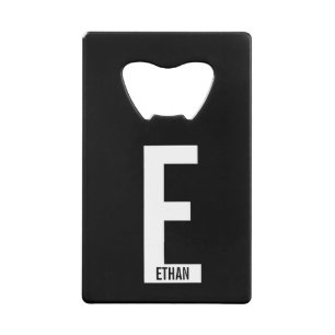 Monogramme et nom personnalisés modernes