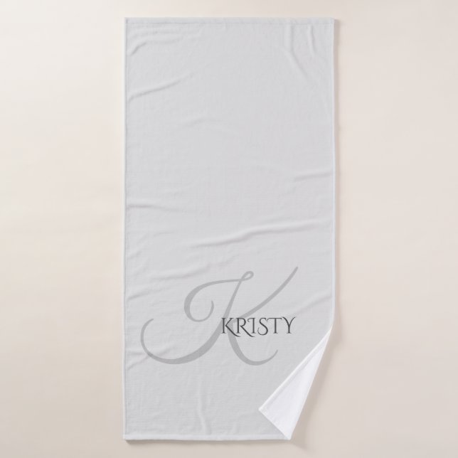 Monogramme et serviette de bain personnalisée (Serviette de bain)