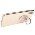 Monogramme étincelant rose or