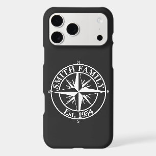 Monogramme étoile boussole emblème personnalisable