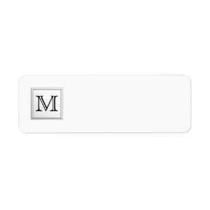 Monogramme fait sur commande imprimé. Noir et