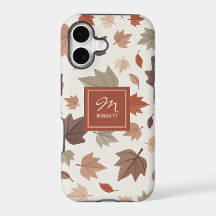 Monogramme Feuilles d'Automne Personnalisé