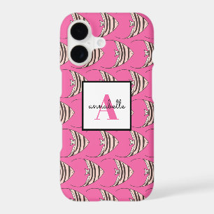 Monogramme Fille Rose Poisson