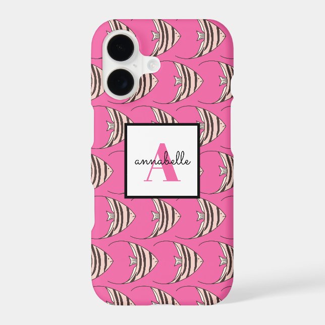 Monogramme Fille Rose Poisson (Verso)
