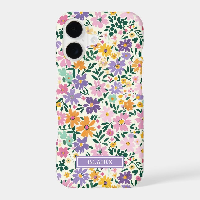 Monogramme Fleurs Ditsy Violettes (Verso)