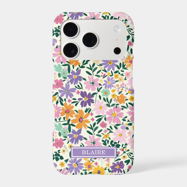 Monogramme Fleurs Ditsy Violettes (Verso)