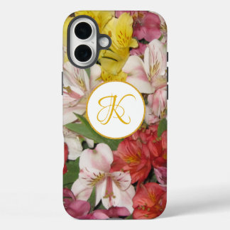 Monogramme Floral Design coque iphone Customisé