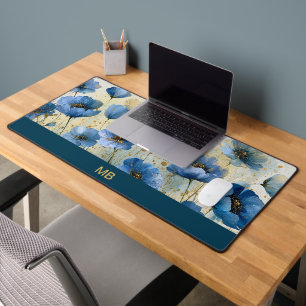 Monogramme floral Navy Crème Or Luxe