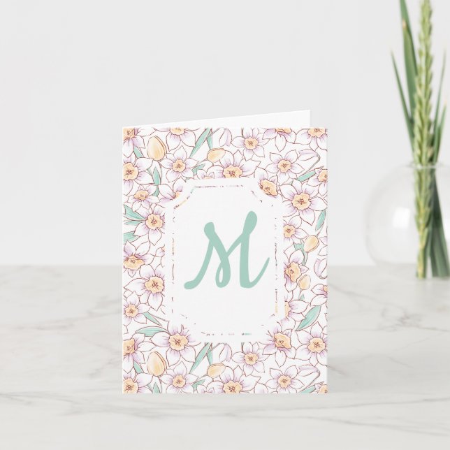 Monogramme floral personnalisé (Devant)