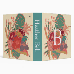 Monogramme Floral Rustique Classeur