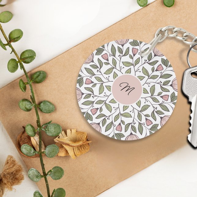 Monogramme floral sur mesure délicat (Créateur téléchargé)