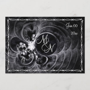 Monogramme gothique Faire-part de mariage