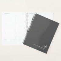 Monogramme gris et blanc professionnel initial