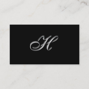 Monogramme H cartes de visite