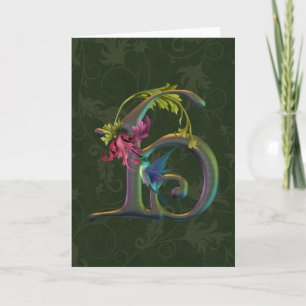 Monogramme H de colibri