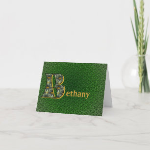 Monogramme Initial B Fleurs Artisanales Personnali