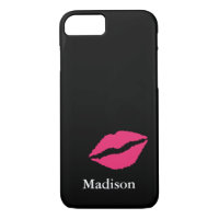 Monogramme iPhone 7 Coque avec baiser