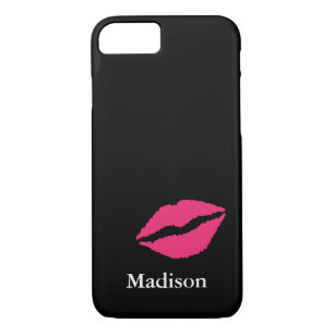 Monogramme iPhone 7 Coque avec baiser