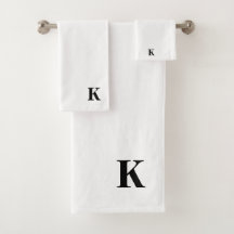 Monogramme K en blanc