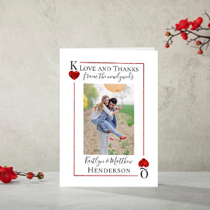 Monogramme Lecture Carte Mariage Collection Merci