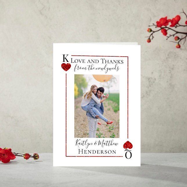 Monogramme Lecture Carte Mariage Collection Merci (Créateur téléchargé)