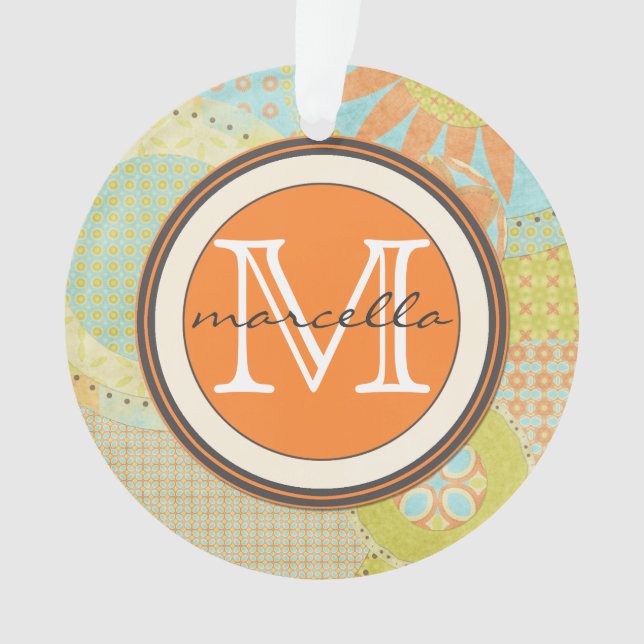 Monogramme lumineux de formes géométriques multi (devant)