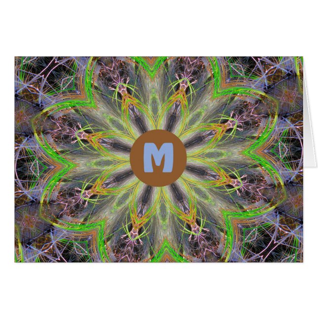 Monogramme M Numériquement Mandella Conçu (Devant horizontal)