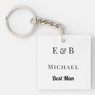 Monogramme Mariage Best Man Cadeau Black personnal