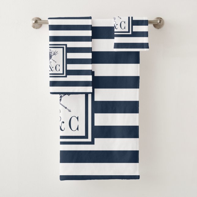 Monogramme marin Bleu de la Marine (En situation)