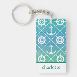 Monogramme marin turquoise