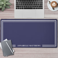 Monogramme Minimaliste Bleu Marine