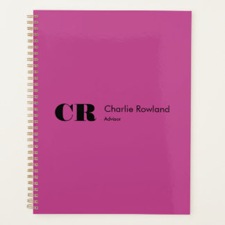 Monogramme minimaliste moderne violet violet viole