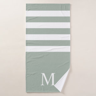 Monogramme minimaliste Sage Vert Blancs