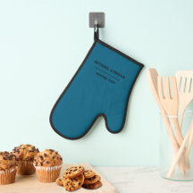 Monogramme minimum Chef Chef bleu et blanc tablier