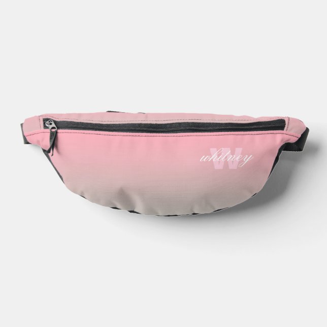 Monogramme Moderne Chic Pastel Ombre (Poser)