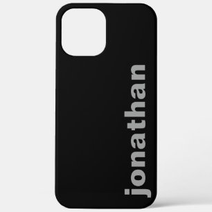Monogramme moderne Coque noir coque iphone-mat