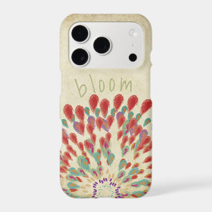 Monogramme Moderne Fleur Turquoise