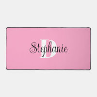 Monogramme Moderne Mignon Noir Blanc et Rose